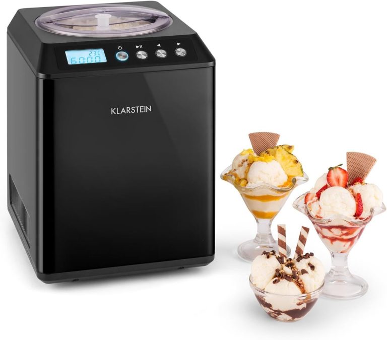 Klarstein Vanilly Sky Family Sorbetière, glace en 5 à 60 minutes, récipient isotherme jusqu'à 2,5 l
